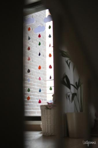 Lluvia de colores en los cristales