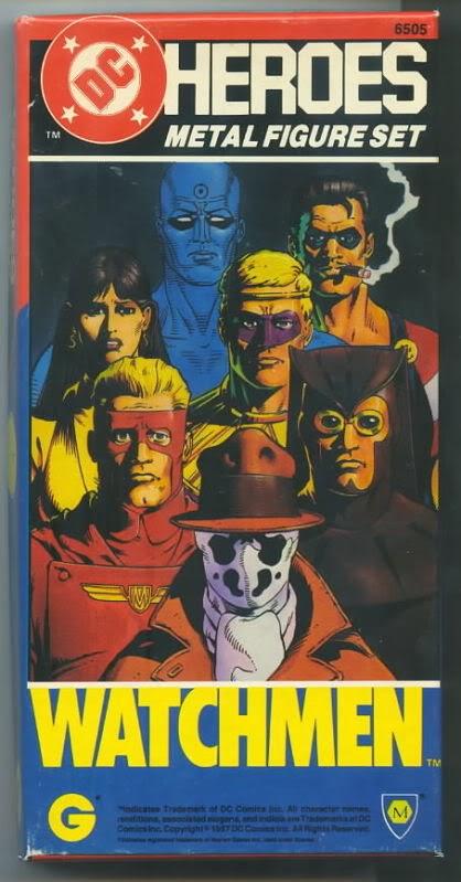 Watchmen en los juegos de rol y en las miniaturas(DC Heroes)