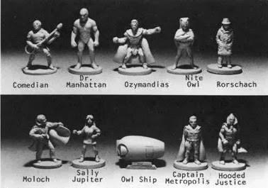 Watchmen en los juegos de rol y en las miniaturas(DC Heroes)