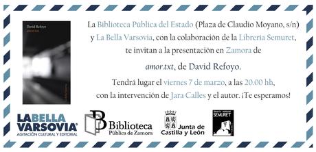 PRESENTACIÓN DE AMOR.TXT EN ZAMORA