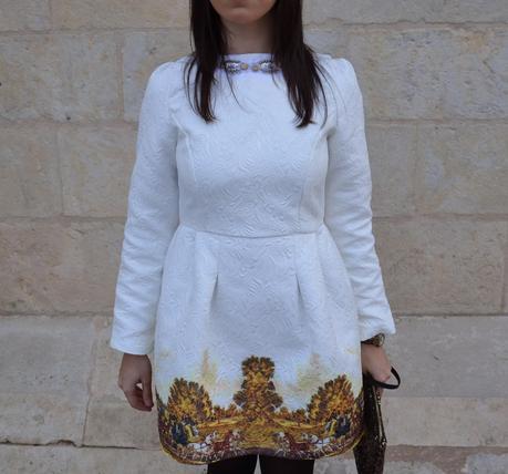 Oasap: Vintage Jacquard dress and a special vintage watch