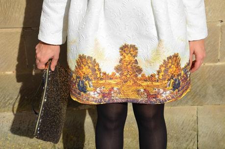 Oasap: Vintage Jacquard dress and a special vintage watch