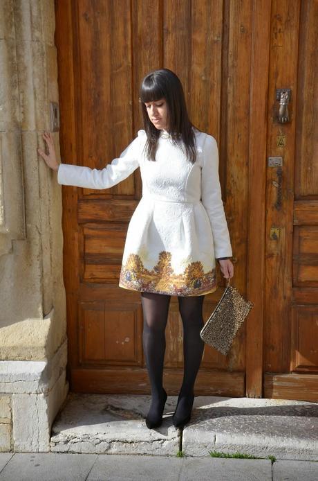 Oasap: Vintage Jacquard dress and a special vintage watch