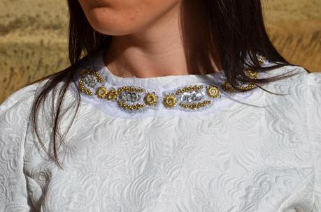 Oasap: Vintage Jacquard dress and a special vintage watch