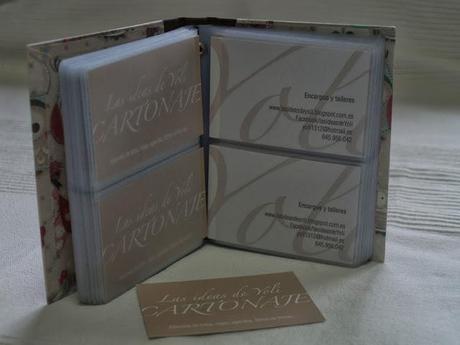 Tarjeteros cartonaje.