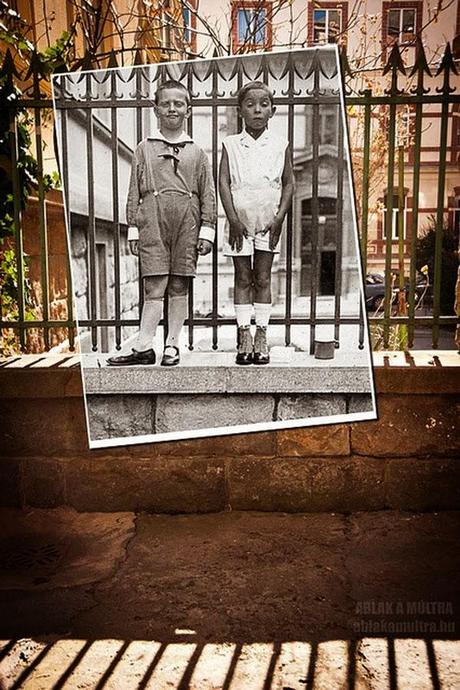 Pasado y presente unidos en una fotografía.