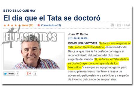 Donde dije Neymar y Tata, digo...