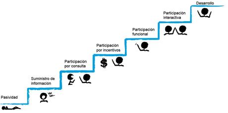 Asciende en la escalera de la participación