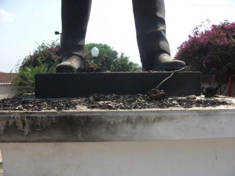 Quemaron a Chávez en Yaracuy