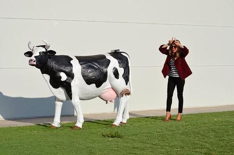 Burgundy, black and white!
