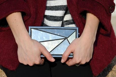 Burgundy, black and white!