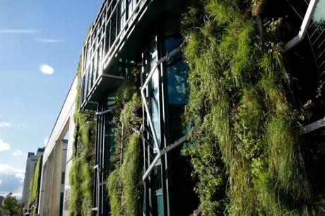 Vista de la fachada vegetal del Palacio de Congresos de Vitoria - Gasteiz