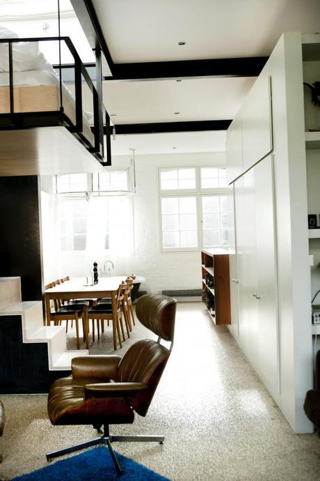 UN APARTAMENTO LONDINENSE CON UNA DISTRIBUCIÓN SORPRENDENTE