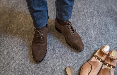 Review Oxford ante marrón chocolate de Vidal Fernández.