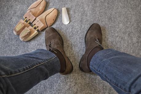 Review Oxford ante marrón chocolate de Vidal Fernández.