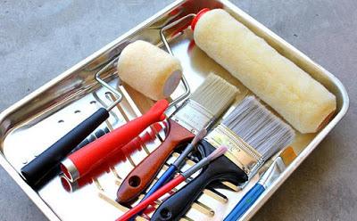 Limpiar pinceles y rodillos