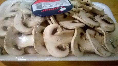 Champiñones con pavo