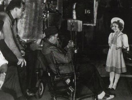 En el set con Shirley Temple