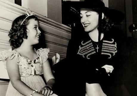 En el set con Shirley Temple