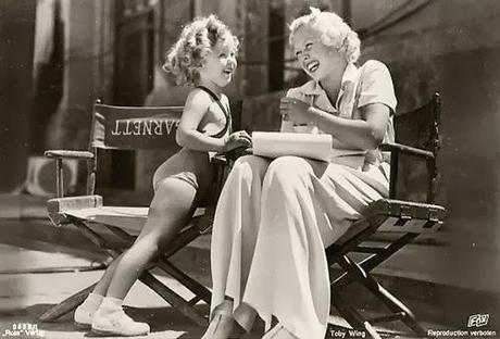 En el set con Shirley Temple