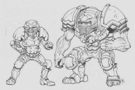 Koris y Hobgoblins en la 6ª de Dreadball(Fluctuaciones)