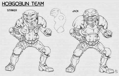 Koris y Hobgoblins en la 6ª de Dreadball(Fluctuaciones)