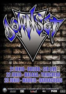 Downset en junio en Oviedo, Málaga y Madrid
