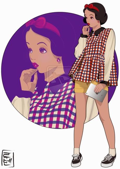 Si los personajes de Disney fueran estudiantes modernos.