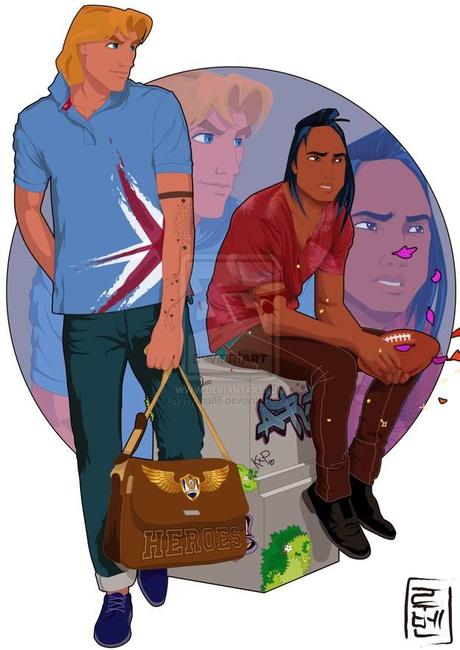 Si los personajes de Disney fueran estudiantes modernos.