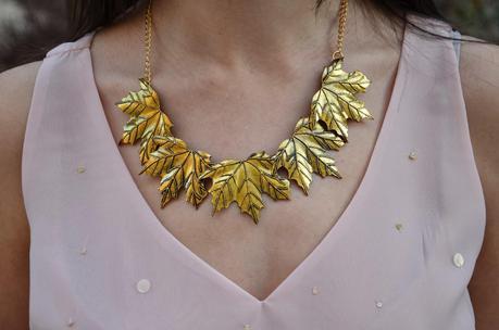 Oasap: Leaf necklace Oasap: Leaf necklace