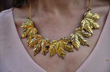 Oasap: Leaf necklace Oasap: Leaf necklace