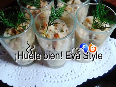 Mini scones con tartar de sálmon