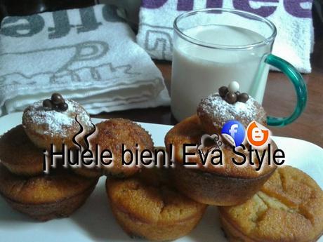 Magdalenas con sabor a caramelo