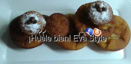 Magdalenas con sabor a caramelo