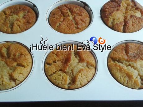 Magdalenas con sabor a caramelo