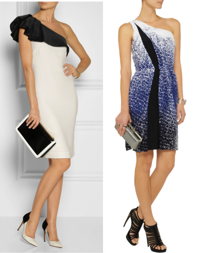 VipandSmart Vestidos cóctel asimétricos