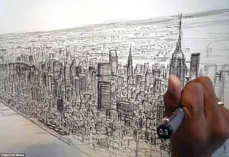 Viaja de la mano de Stephen Wiltshire Stephen Wiltshire skyline new york detalle