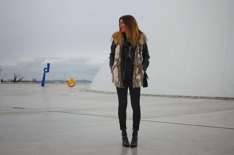 Niemeyer... Con Combi Chaleco Pelo & Máxi Perfecto