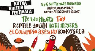 Kutxa Kultur Festibala: The Wombats, Toy, Reptile Youth, Lori Meyers, El Columpio Asesino...