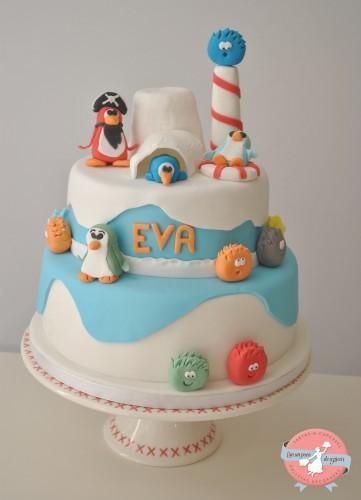 Tarta Club Penguin y mi primer contacto con la celiaquía tarta club penguin