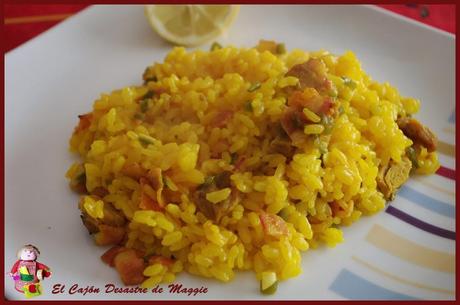 ARROZ CON VERDURAS Y COSTILLAS DE CERDO