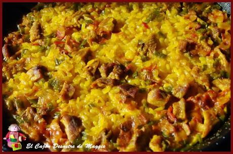 ARROZ CON VERDURAS Y COSTILLAS DE CERDO