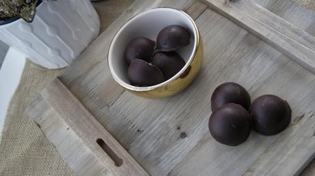 Bombones de cacahuetes con miel