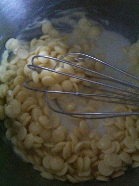 Patata y chocolate blanco!!!