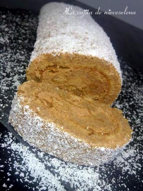 Brazo de gitano de chocolate y coco