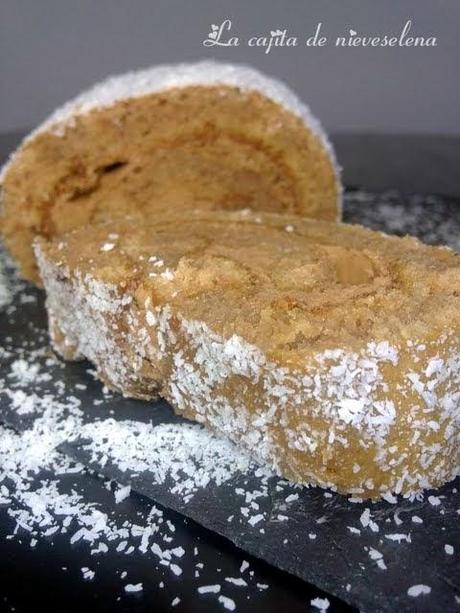 Brazo de gitano de chocolate y coco