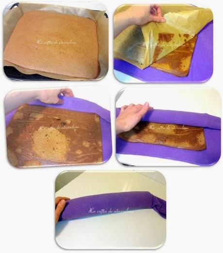 Brazo de gitano de chocolate y coco