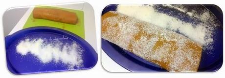 Brazo de gitano de chocolate y coco