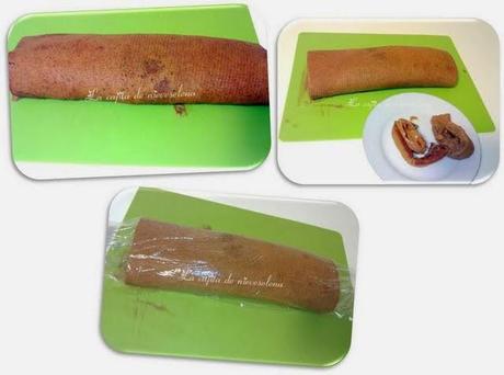 Brazo de gitano de chocolate y coco