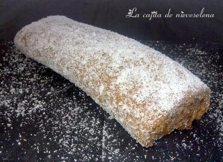 Brazo de gitano de chocolate y coco